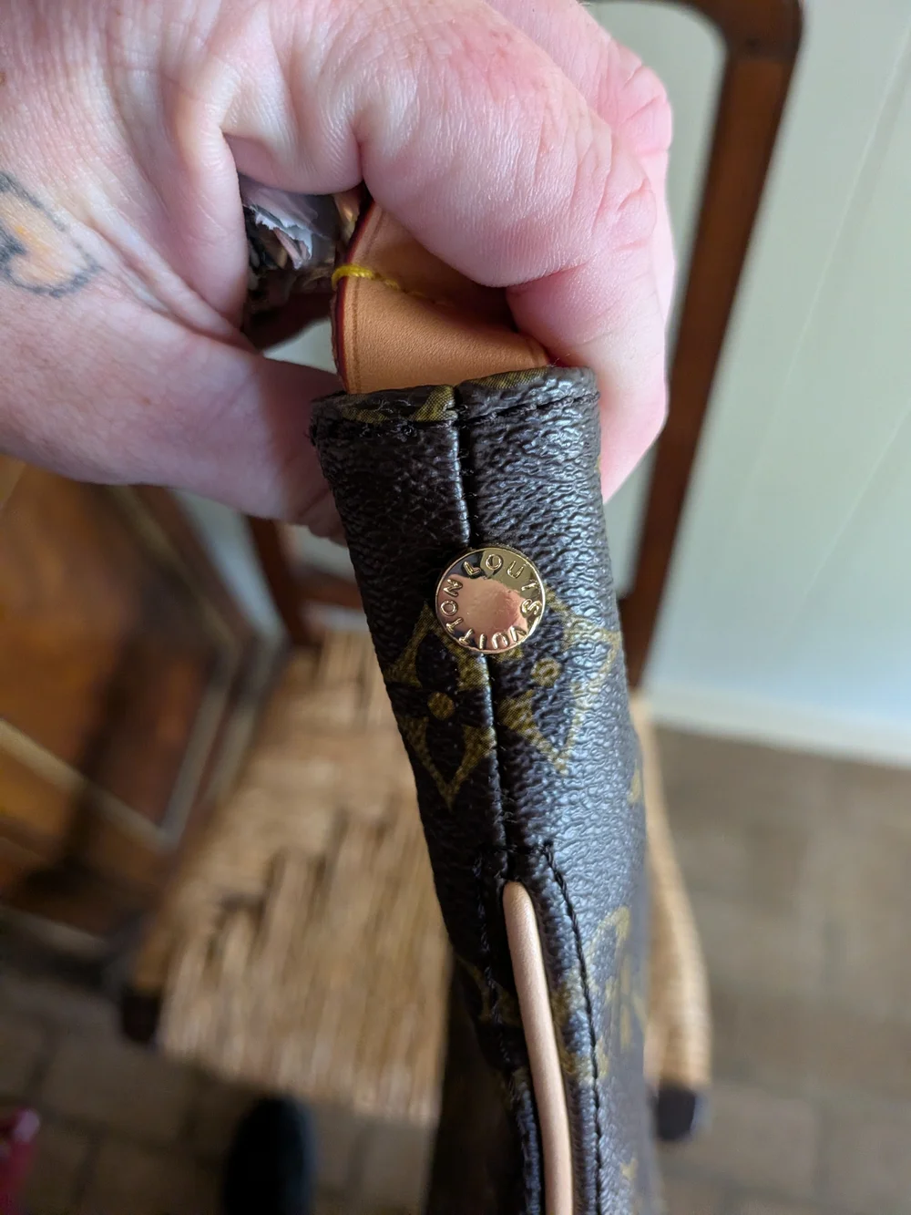 Louis Vuitton Brown Monogram Canvas Men's Zip Wallet